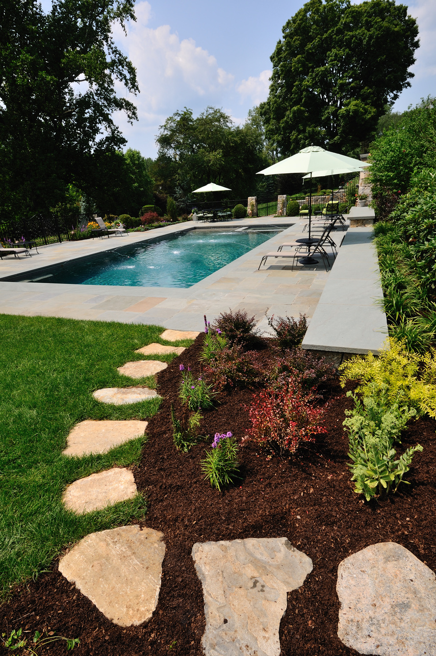 Landscaped Pool and Path