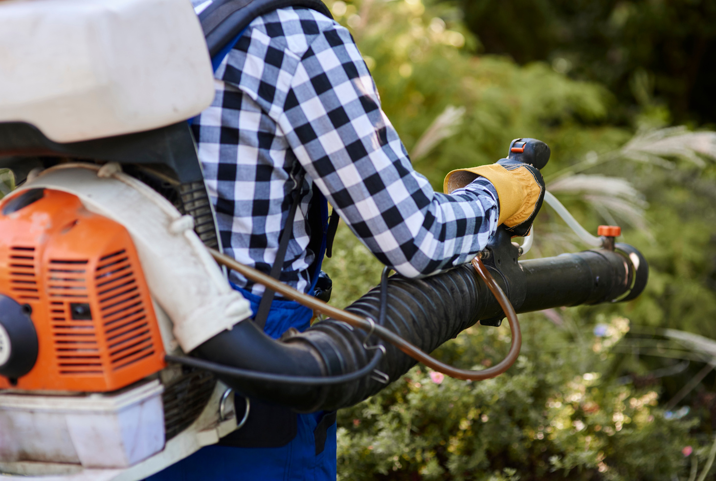 Man with Leaf Blower